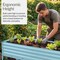 Best Choice Products 48x24x30in Elevated Galvanized Metal Garden Bed w/ Corner Protectors